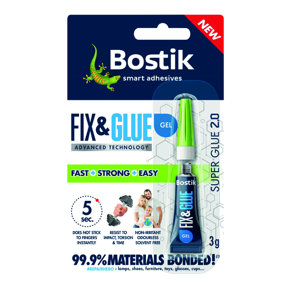 Bostik Fix and Glue Gel 3g 30614763