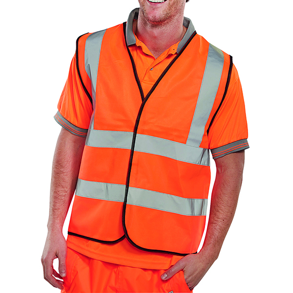 Bodywarmers Hi-Viz Vest Orange EN ISO 20471 Medium WCENGORM
