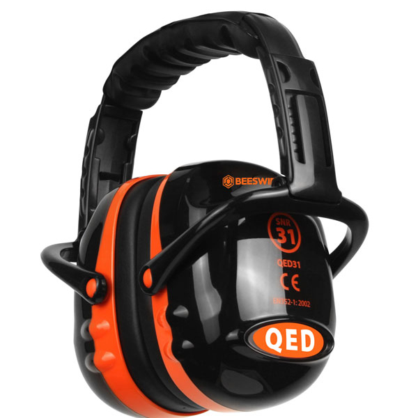Ear Protection QED Premium Ear Defenders Black QED31