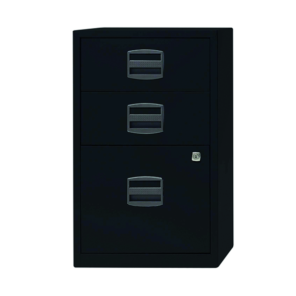 Bisley 3 Drawer A4 Home Filer Black PFA3-93