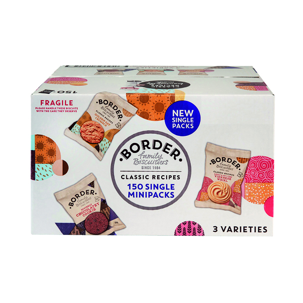 Border Biscuits Single Packs (150 Pack) A08071
