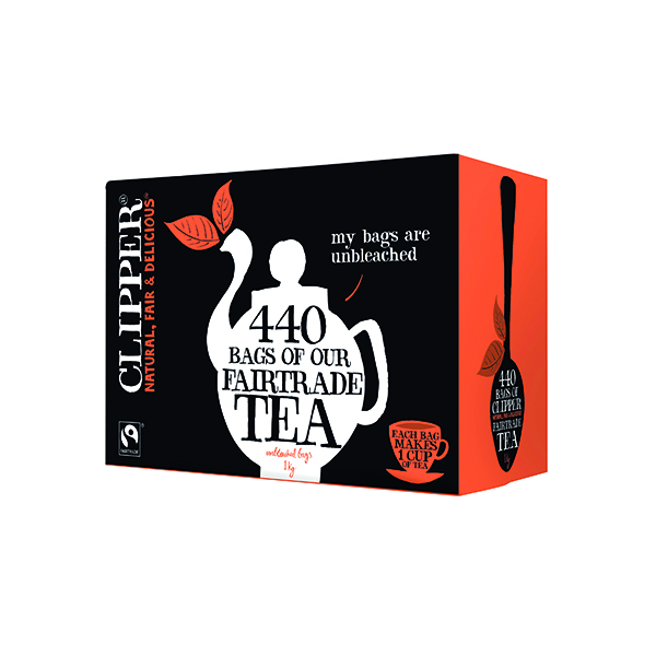 Tea Clipper Fairtrade Everyday Tea Bags (440 Pack) A06816