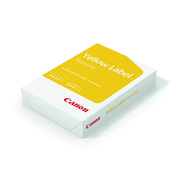 White 80gsm Canon Yellow Label Standard ECF A3 Paper 80gsm (500 Pack) 96600553