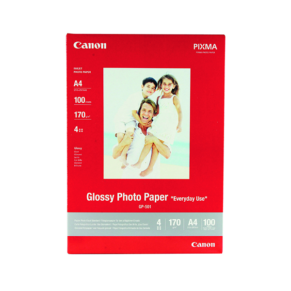 Photo Paper Canon A4 Glossy Photo Paper 200gsm (100 Pack) 0775B001