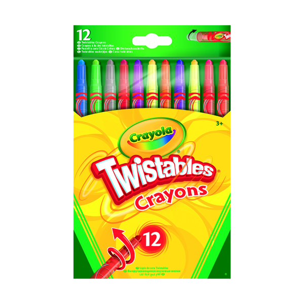 Crayons / Charcoals / Pastels 12 Crayola Twistable Coloured Pencils (6 Pack) 52-8530-E-000