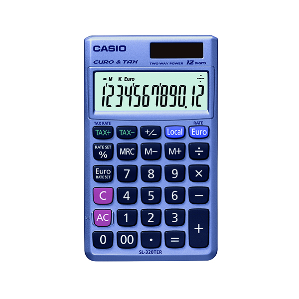 Handheld Calculator Casio Pocket 12-Digit Calculator SL-320TER+