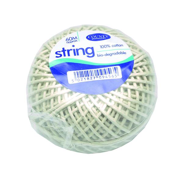 String / Twine County Cotton String Ball Medium 60m (12 Pack) C176