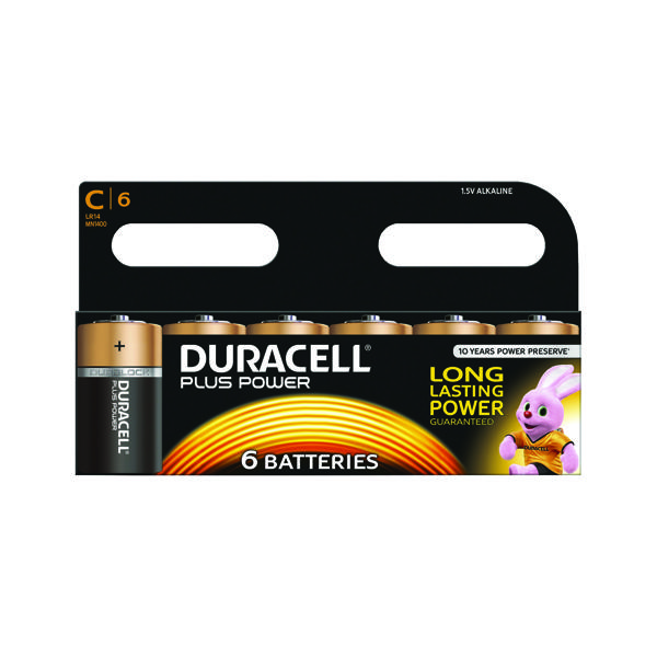 Duracell Plus Size C Battery (6 Pack) 81275434