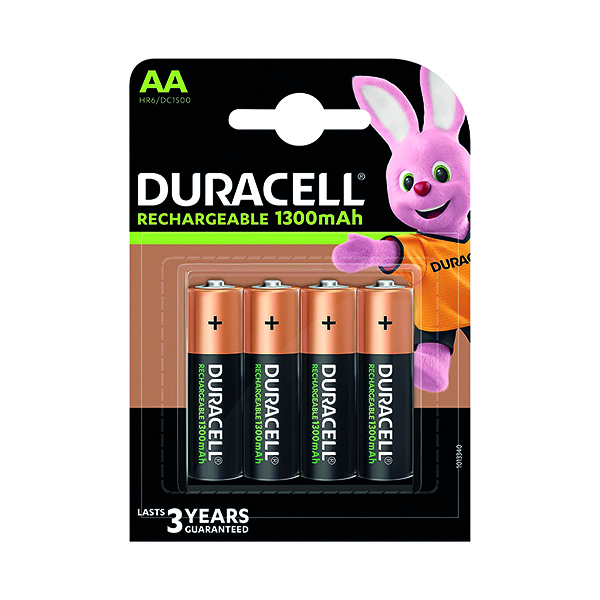 AA Duracell Rechargeable AA NiMH 2500mAh Batteries (4 Pack) 81367177