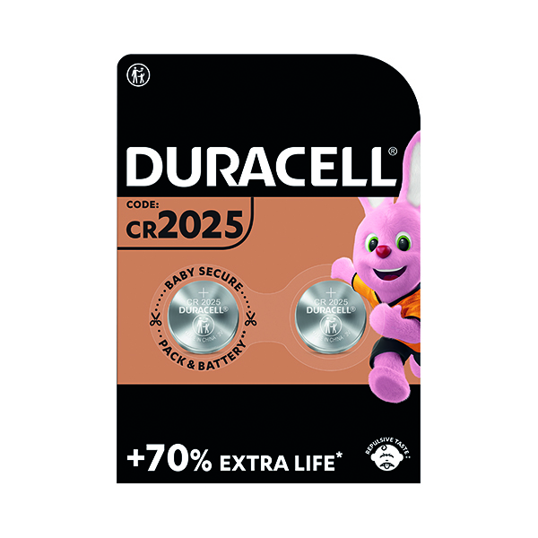 Button Cell Duracell DL2025 3V Lithium Button Battery (2 Pack) 75072667