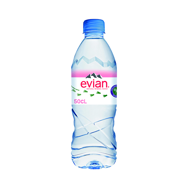 Cold Drinks Evian Natural Spring Water 500ml (24 Pack) A0103912