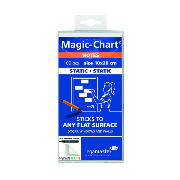 Legamaster Magic Notes 200x100mm White with Pen (100 Pack) 7-159419