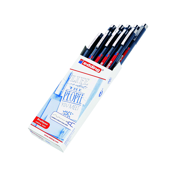 Technical Pens Edding 1800 Profipen Technical Pen Ultra Fine Black (10 Pack) 1800-0.1-001