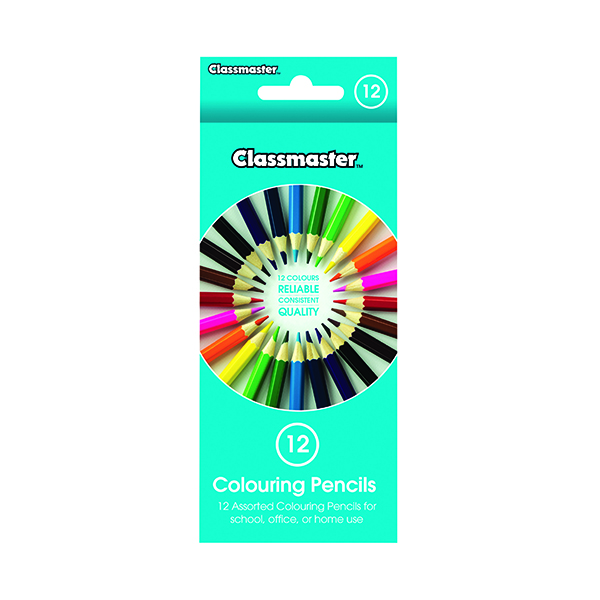 Colouring / Drawing Pencils Classmaster Colouring Pencils Assorted (12 Pack) CPW12