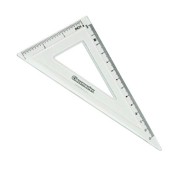 Classmaster 60 Degree Set Square Clear (30 Pack) S60/30