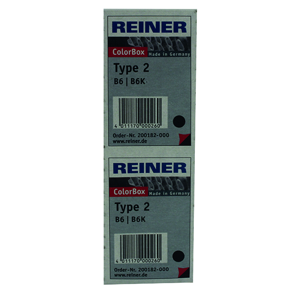 Black COLOP Reiner B6K Replacement Ink Pad Black (2 Pack) RB6KINK