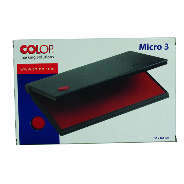 Stamp Pads & Ink COLOP Micro 3 Stamp Pad Red MICRO3RD