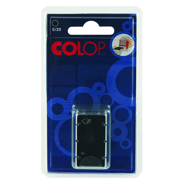 COLOP E/20 Replacement Ink Pad Black (2 Pack) E20BK