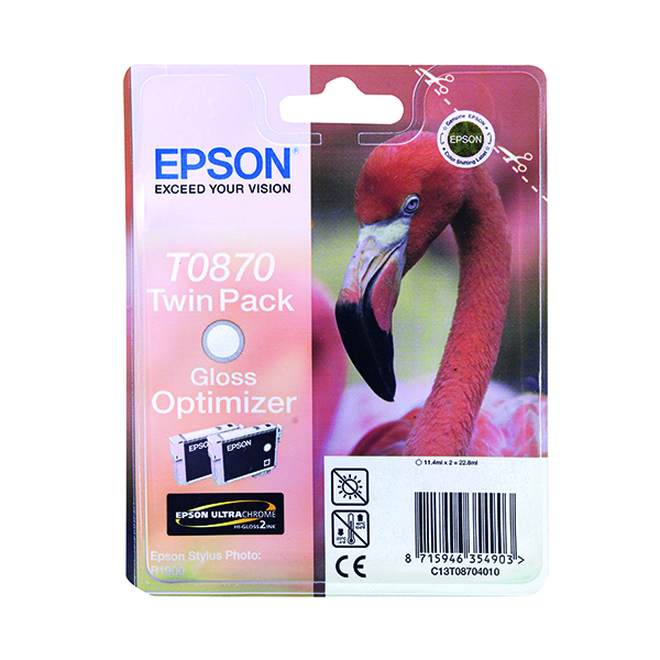 Epson T0870 Gloss Optimizer Twin Pack C13T08704010 / T0870
