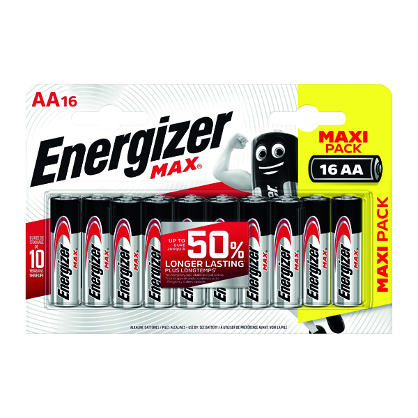 AAA Energizer MAX E91 AA Batteries (16 Pack) E300132000