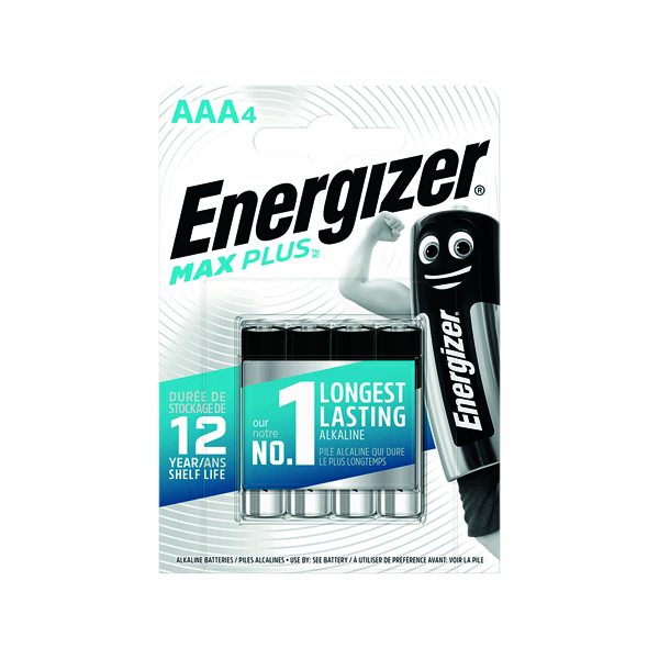AAA Energizer Max Plus AAA Batteries (4 Pack) E301321400