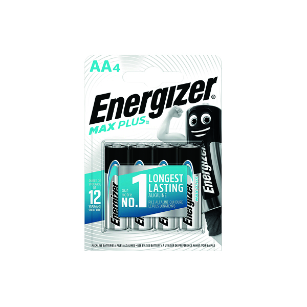 Energizer Max Plus AA Batteries (4 Pack) E301323600