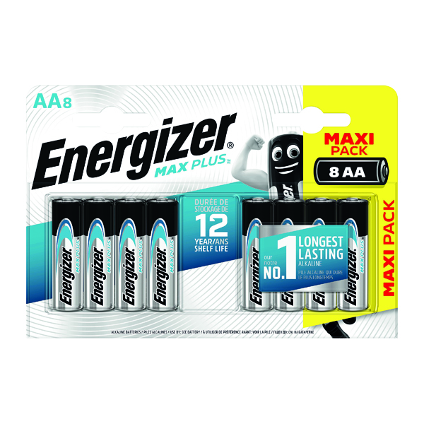 AA Energizer Max Plus AA Batteries (8 Pack) E301324600