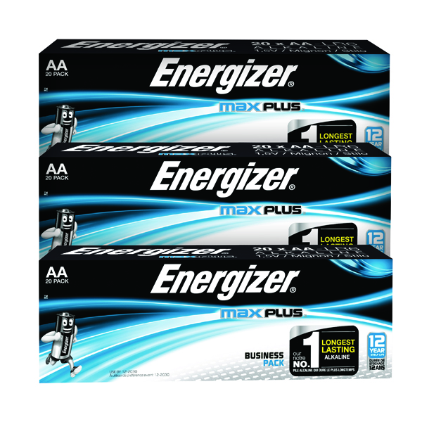 AA Energizer Max Plus AA Batteries (20 Pack) E301323500