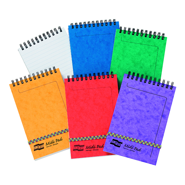 Clairefontaine Europa Midi Notepad 152x102mm Assortment A (10 Pack) 4935