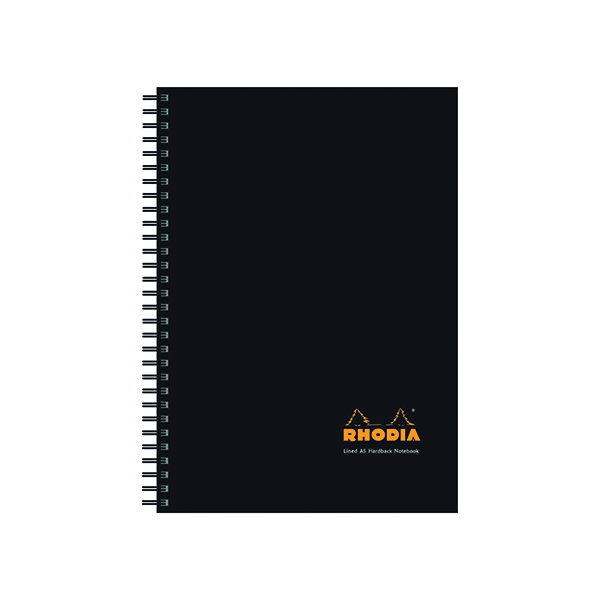 A5 Rhodia Black A5 Wirebound Business Book (3 Pack) 119233C