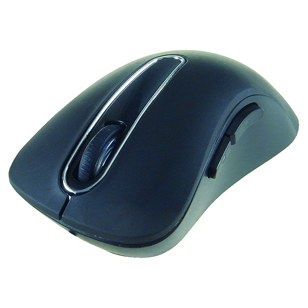 Wireless Computer Gear Wireless 5-Button Optical Scroll Mouse Black 24-0544