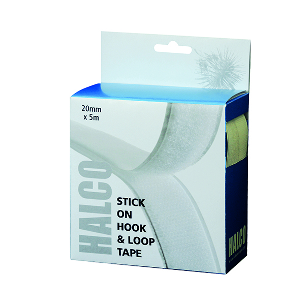 Accessories Halco Stick On Hook and Loop Roll 20mm x 5m 20AWHL5(BOX)