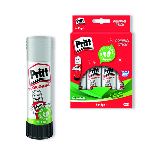 Glue Sticks Pritt Stick 43g (5 Pack) 1456072