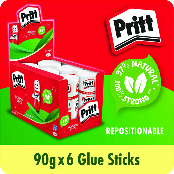 Glue Sticks Pritt Stick Jumbo 90g (6 Pack) 1479570