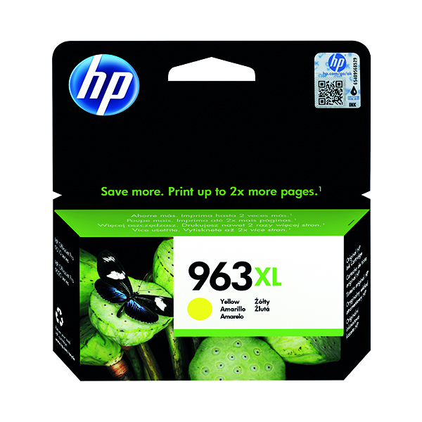HP 963XL Yellow High Yield Ink Cartridge 23ml for HP OfficeJet Pro 9010/9020 series - 3JA29AE