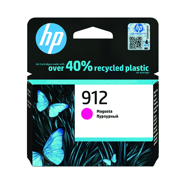 HP 912 Magenta Standard Capacity Ink Cartridge 3ml for HP OfficeJet Pro 8010/8020 series - 3YL78AE