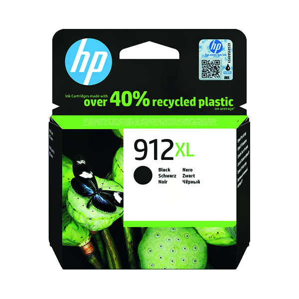 HP 912XL Black High Yield Ink Cartridge 22ml for HP OfficeJet Pro 8010/8020 series - 3YL84AE