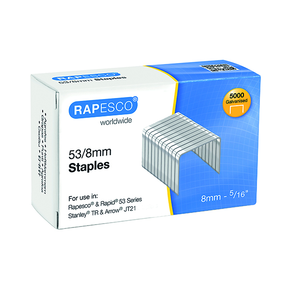 Staples Rapesco 53/8mm Staples (5000 Pack) 0750