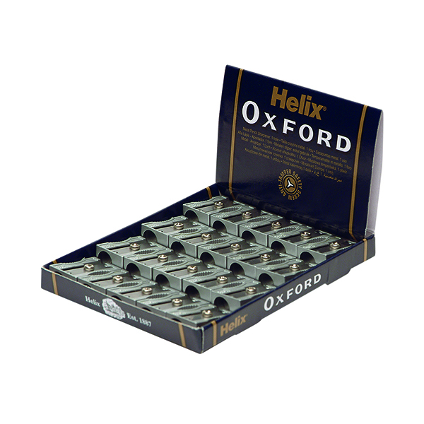 Sharpeners Helix Oxford Metal Pencil Sharpener (20 Pack) Q01021