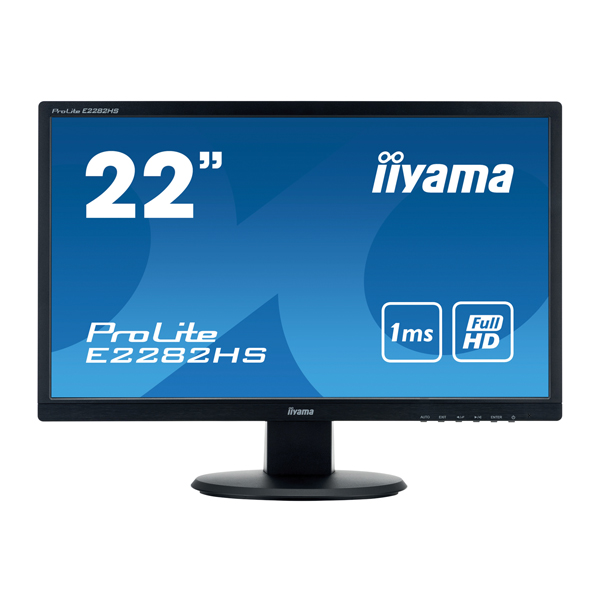iiyama 22in Monitor ProLite E2282HS-B1  Full HD E2282HS-B1
