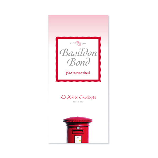 Basildon Bond White Envelope 89 x 187mm (200 Pack) 100080068