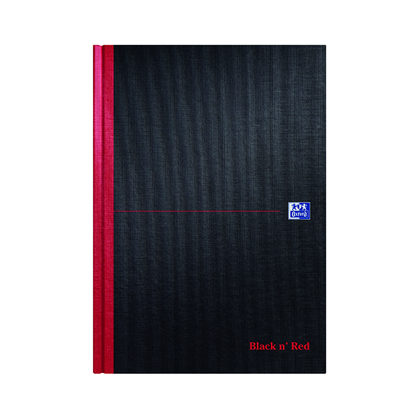 Black n' Red A4 Casebound Hardback Double Cash Book 192 Pages (5 Pack) 100080514