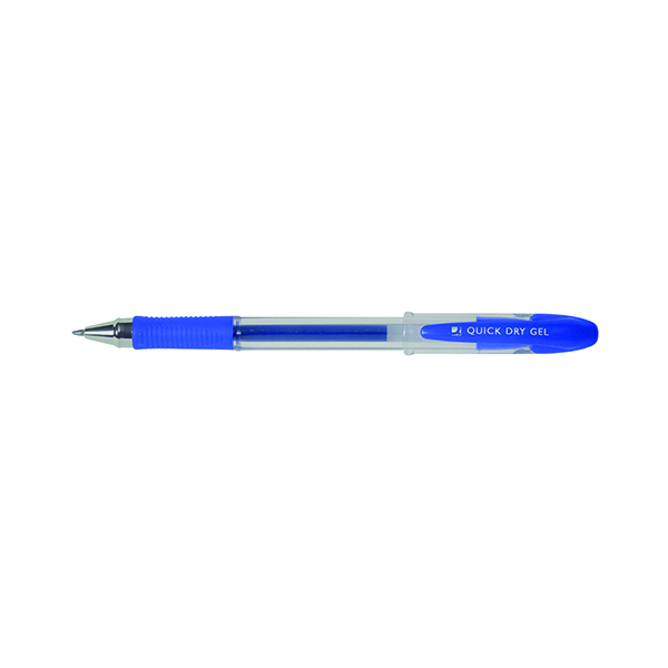 Q-Connect Quick Dry Gel Pen Medium Blue (12 Pack) KF00679