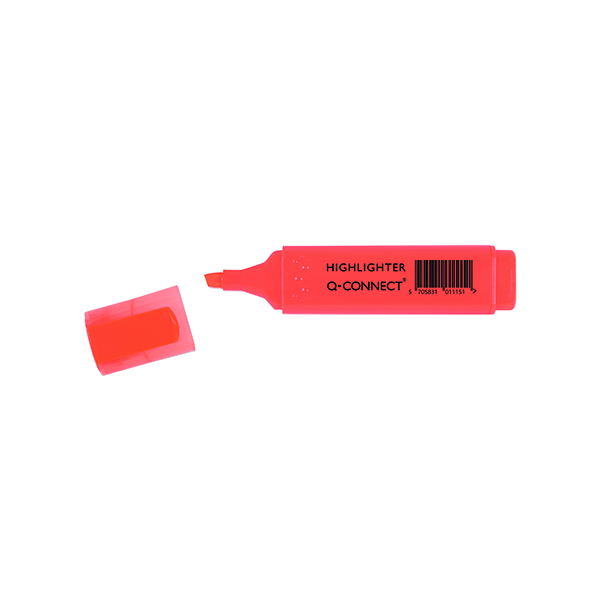 Q-Connect Orange Highlighter Pen (10 Pack) KF01115