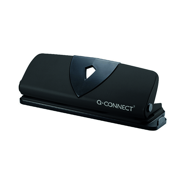 Q-Connect 4 Hole Punch Black KF01238