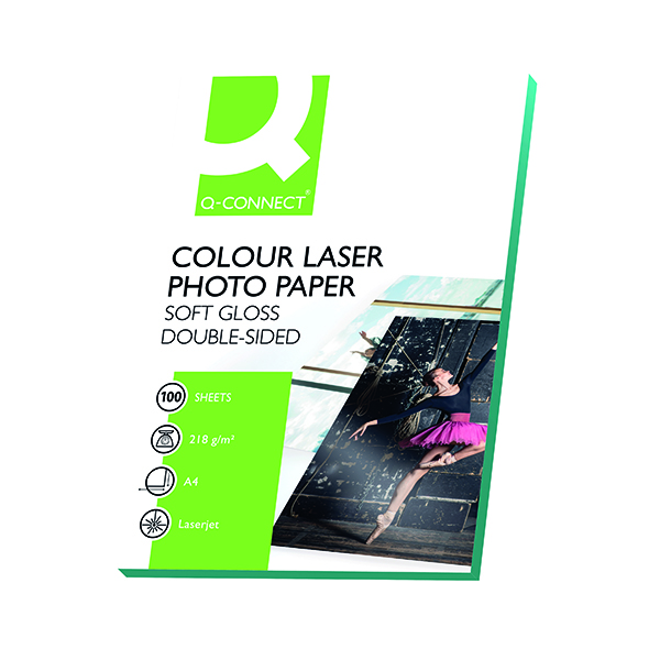 A4 Q-Connect White A4 Soft Gloss Photo Paper 210gsm (100 Pack) KF01935