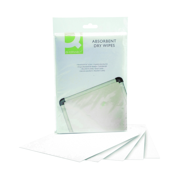 Q-Connect Lint Free Absorbent Wipes (20 Pack) KF04506
