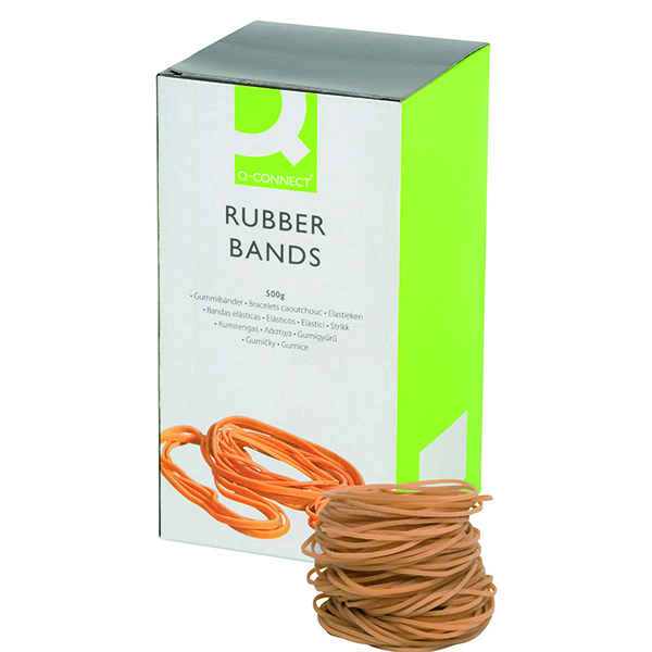 Q-Connect Rubber Bands No.24 152.4 x 1.6mm 500g KF10533