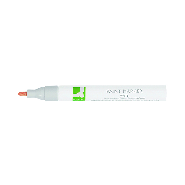 Bullet Tip Q-Connect Paint Marker Pen Medium White (10 Pack) KF14452