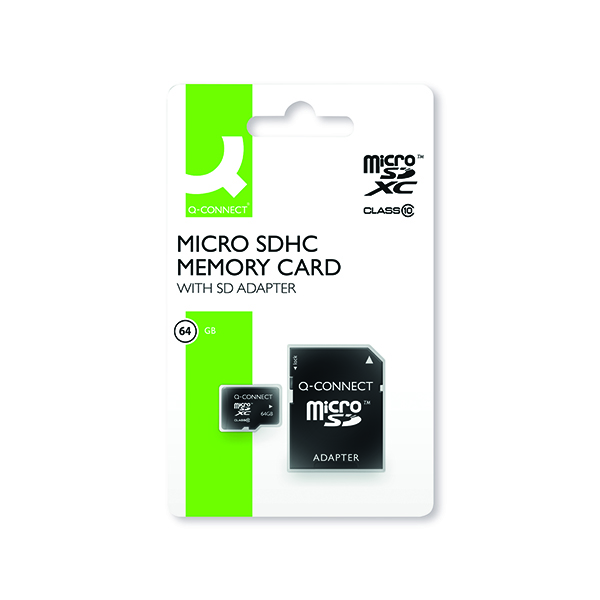 SD Cards Q-Connect 64GB MicroSD Card Class 10 KF16128